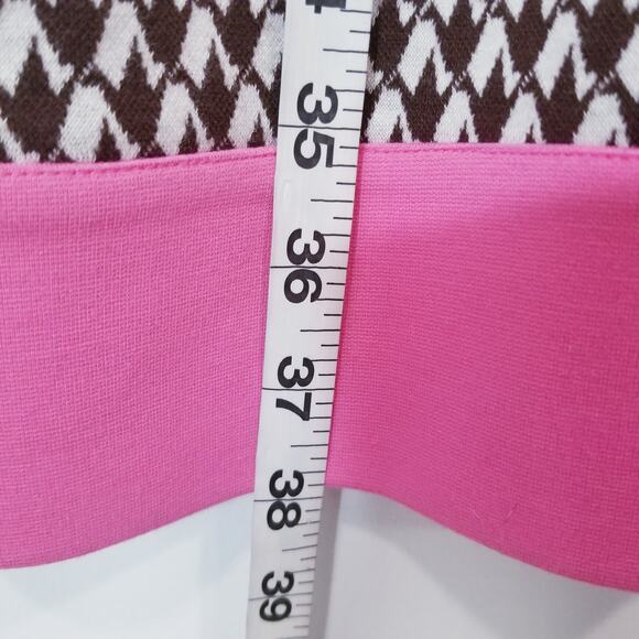 Lilly Pulitzer Geometric Abstract Print Knit Shift Dress 3/4 Sleeves - Picture 6 of 14